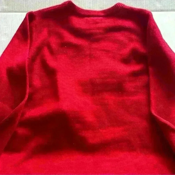 George Plus 1X Womens Ugly Christmas Sweater Sequin Pug Festive Crew  Neck Red - Picture 4 of 10